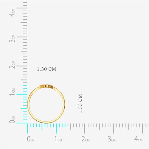 Image of Joyalukkas 22KT Ohm Design Kid's Gold Ring | Gift For Kids & Girls |BIS & HUID Hallmarked