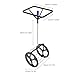 Ediess1nDT Tennis Ball for Balls Automatic Tennis Ball Pickup Picker 80 Balls Large Capacity Collector Basket Hopper Cart Machine Practicing Tennis Court Equipment for Gym Clubs Coaches Players