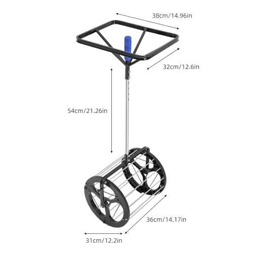 lxrnqcey Automatic Tennis Ball Picker, Tennis Field Equipment Auto Collector Picker Retractor 55 Balls