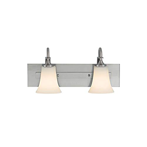 New Product Sea Gull Lighting VS12702-BS Barrington Two Light Wall / Bath, Brushed Steel