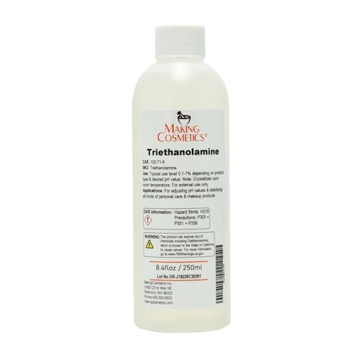 MakingCosmetics - Triethanolamine - 8.4floz / 250ml - Cosmetic Raw Material