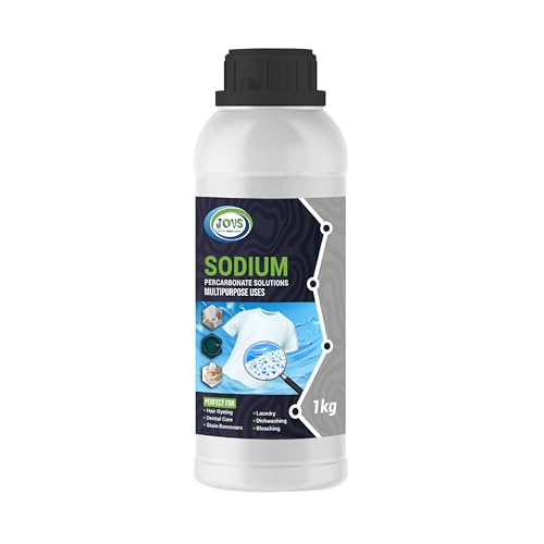 JOVS Sodium Percarbonate 1 kg - Pure Granular Oxygen Bleach Cleaner Eco-Friendly Stain Remover & Laundry Whitener Biodegradable Household Cleaning Agent.