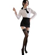 QNCLO Women's cosplay secretary OL uniform sexy underwear Sexy lingerie Temptation nightclub perf...