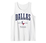 bandiera della mappa dello stato dell'orgoglio di dallas texas est. 1841 canotta