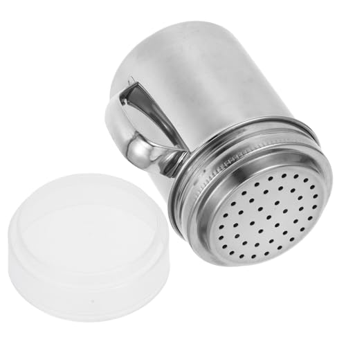 UKCOCO Rociador De Polvo Para Especias y Harinero De Acero Inoxidable Espolvoreador Cacao Tamizador Para Repostería Cocina y Uso Doméstico Coctelera De Azúcar De Acero Inoxidable