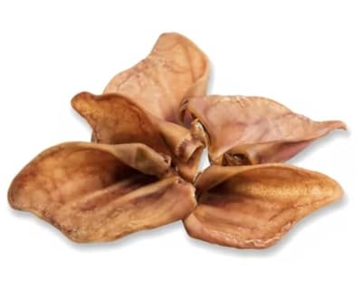 Premium Quality Large Pigs Ears (Pack of 4) Natural Dog Treats Chews s/l