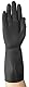 Ansell AlphaTec 87-118 Chemikalienschutz-Handschuhe aus Latex, Wiederverwendbare Chemie-Handschuhe für Industrie, Lebensmittel Geeignet, Gummi Arbeitshandschuhe, Schwarz, Größe XL (12 Paar)