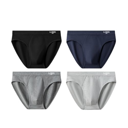 Mens Cotton Underwear Boxer Briefs Breathable and Soft Underwear for Men