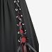 Goth Dress for Women 2025 Fashion Vintage Color Block Sleeveless Gothic Clothes Lace V Neck Bandage Long Costume Dresses Gothic Dresses for Women Red XL