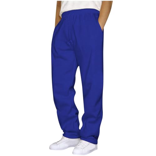 Men's Baggy Sweatpants Straight Leg Loose Jogger Pants Workout Casual Pant Loose Athletic Trousers with Pockets