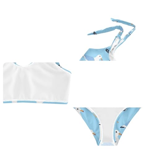 Wusikd Seagull Girls Swimsuits Two Piece Cute Swimwear Bikini Set for for Girls Size 3T4