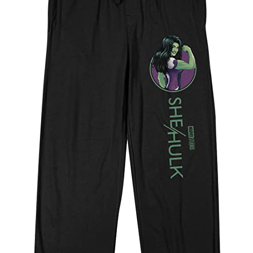 She-Hulk Disney+ Jennifer Walters Power Circle Men's Black Sleep Pajama Pants2