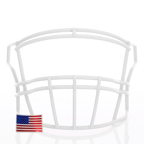 Green Gridiron - SF-2BD for Riddell SpeedFlex + US Flag Helmet Decal (White)