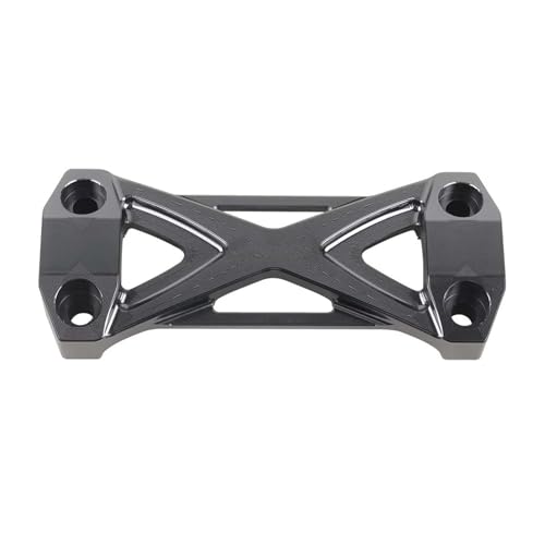 Pince de montage guidon XADV 750 gris en aluminium usiné pour rehausse précise