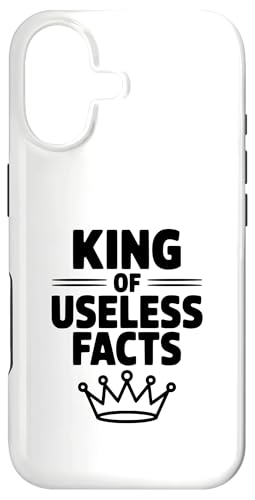 King of Usless Facts(���ɗ����Ȃ�����) Funny Nerdy Trivia Lover �X�}�z�P�[�X iPhone 17 �p