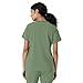 Carhartt Scrubs for Women Force Cross-Flex Crew Neck Tops with 1 Pocket, Green Slate, 2X