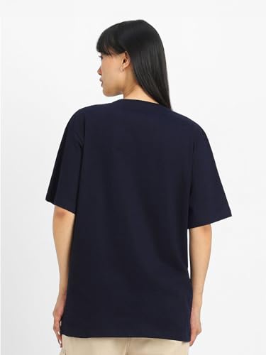 Image of JUNEBERRY Round Neck Drop Shoulder Round Neck Black & White Graphic Printed Pure Cotton Oversized Baggy Fit Half Sleeve T-Shirt for Women & Girls (Sizes: S to 2XL)