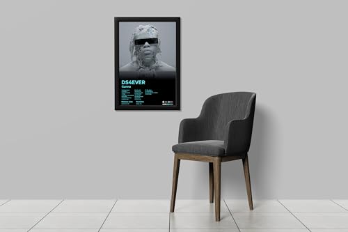 Image of BLINKART Gunna- DS4EVER Wall Photo Frames | Wall Art for Bedroom, Living Room, Studio or Office | Album Cover Print with Spotify Song Link QR Code | Gift for Fans - 8x12 In