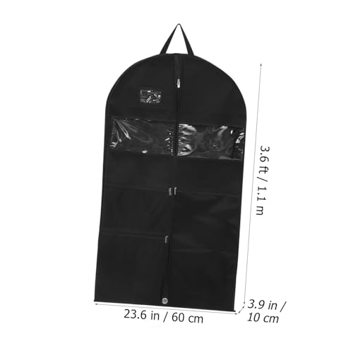 2pcs Garment Bags Suit Covers Suit Storage Bags for Hanging Travel Window Zipper Design2