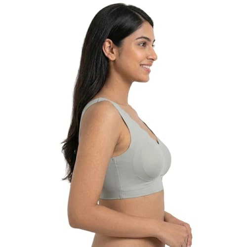 Image of Jalodari Women's Padded Sports Bra | Full Back Coverage Push Up Gym Bra | Slip-On Fitness Workout Yoga Bralette | Wirefree Breast Uplift Tank Top Innerwear
