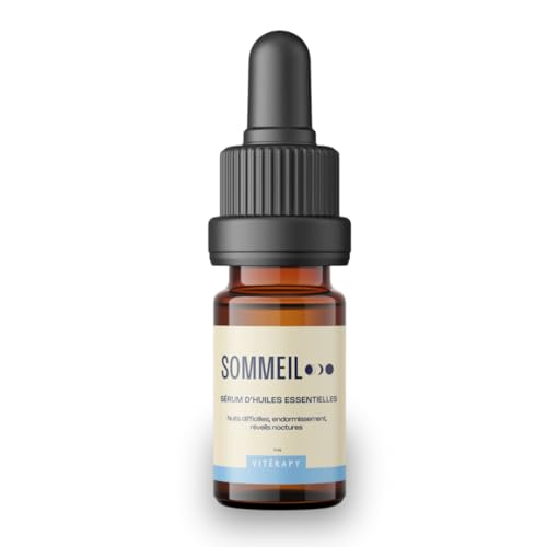 Suero de sueño natural, mejora la calidad del sueño y reduce los despertadores nocturnos, aceites esenciales orgánicos de lavanda, mejorana y Ylang-Ylang, 100% natural, fabricado en Francia