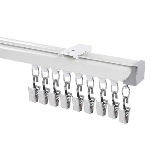 Ceiling Curtain Track Set - Ceiling Mounted Heavy-duty Curtain Ro...