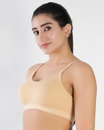 Image of Medium Impact Sports Bra for Women | Daily Use | Non-Wired | Non-Padded | Seamless Bra | Full Coverage | Suitable for Gym,Yoga,Workout
