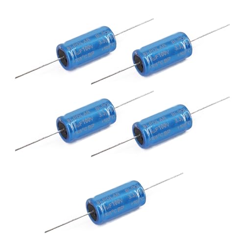 5 個 100V 無極性コンデンサ 1.5/2.2/3.3/4.7/5.6/6.8/8.2/10/12/15uF スピーカー分周用 105℃