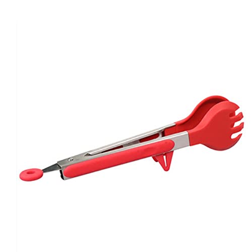 Pinzas Cocina Pinzas De Acero Inoxidable, for Porción De Buffet, Pastelería, Barbacoa, Tamaño (Rojo): 30 Cm, con Mango Antideslizante