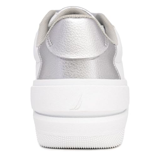 Image of Nautica Platform Sneakers for Womens Fashion Trendy Shoes White Casual Sneaker Thick Sole Everyday Walking Shoes