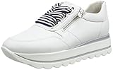 jollyschiene verlegen Echtes Leder Gabor Damen Jollys 43.412 Sneaker, Weiß (Weiss/Marine Kombi 21), 38.5 EU