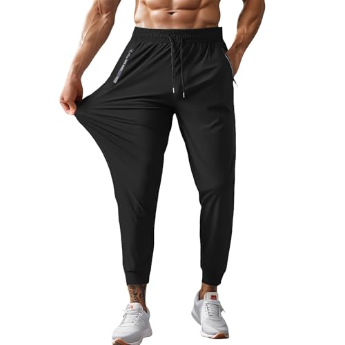 Stretch Active Pants for Men Comfyfit Unisex Quick Drying Pants Plus Size Lightweight Pant with Zipper Pocket