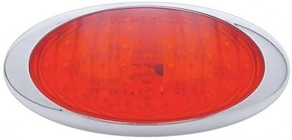 United Pacific 38215 Brake/Tail/Turn Signal Light, 40 LED Phantom III, Red LED/Red Lens