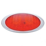 UNITED PACIFIC 38215 Brake/Tail/Turn Signal Light, 40 LED Phantom III, Red LED/Red Lens