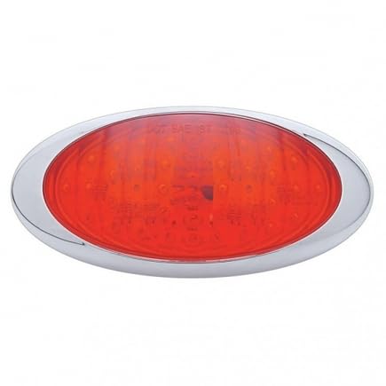 UNITED PACIFIC 38215 Brake/Tail/Turn Signal Light, 40 LED Phantom III, Red LED/Red Lens