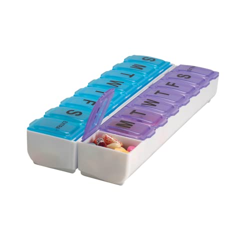 EZY DOSE Weekly (14-Day) Pill Organizer, Vitamin and...