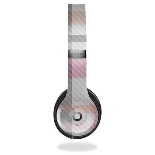 Image of Carbon Fiber Skin Compatible with Beats Solo 4 - Plaid - Premium 3M Vinyl Protective Wrap Decal Cover - Easy to Apply | Crafted in The USA by MightySkins