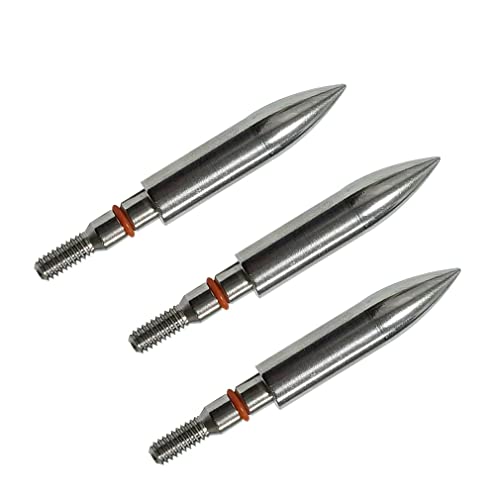 Image of 100 /125 /150 /200 /300 Grains Archery Field Points Practice Field Tips, Archery Target Practice Hunting Arrow Tip for Recurve, Compound Bow Crossbow, Stainless Steel Screw in Broadheads