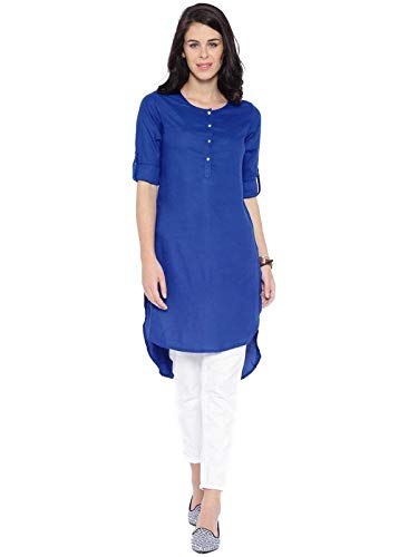 KHANKAN Women's Rayon Regular Kurta