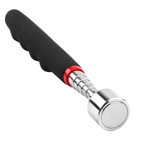 Outil de Ramassage Aimanté Télescopable, Aimant Telescopique Jusqu'À 9 Kg, Longueur Extensible de 84 cm, pour Mécaniciens et Artisans