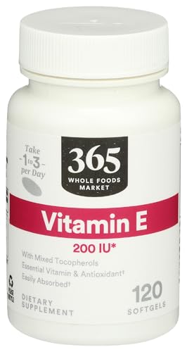 365 by Whole Foods Market Vitamin E 200 IU 120 CT