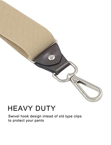 Image of Men's Suspenders with Swivel Hooks and Adjustable Braces, Suitable for Heavy Duty, Big and Tall