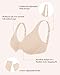 HSIA Minimizer Bras for Women Plus Size Full Coverage Unlined T Shirt Bra Seamless Underwire Cool Comfort Daily Bras Light Beige