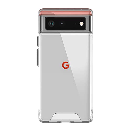 para Google Pixel 6 Funda Clear Transparente Rigida Fina Slim Case Cover para Pixel 6 Antigolpes Silicona Reforzada Protector