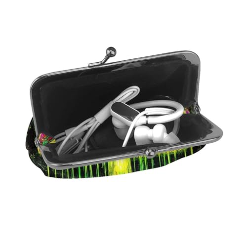 Kiss-Lock Coin Purse For Women Change Purses Small Coin Pouch Mini Change Holder Tiny Coin Wallet (magic mushrooms (2))4