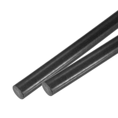 Image of MECCANIXITY ABS Plastic Rod Round Solid Bar 18mm x 400mm Black for DIY Model Material, Architectural Model Making, DIY Sand Table, Pack of 2 Pcs