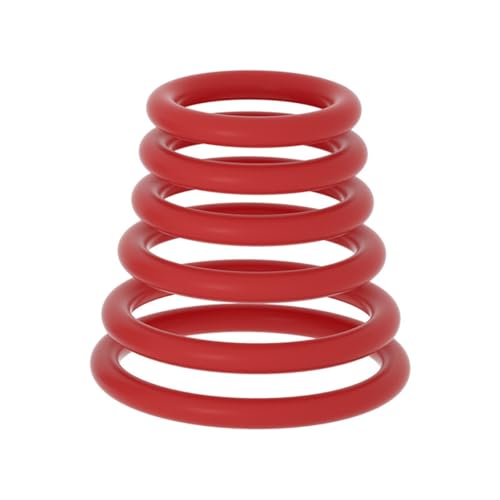 1 Set of 6 Lightweight Stretch Accessories for Men Smooth Comfortable and flexible-UKMF106 (Red)