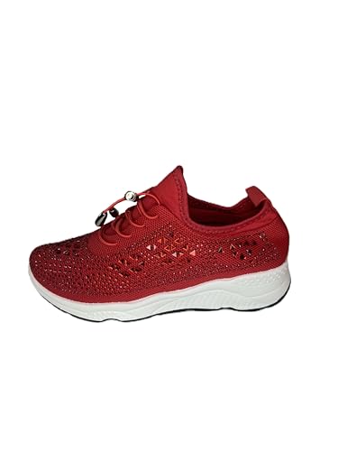 Sneaker Red Rhinestone Style