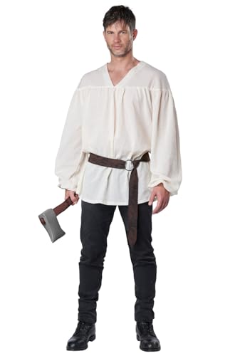 Costume de paon Renaissance adulte beige aux finitions California Costumes