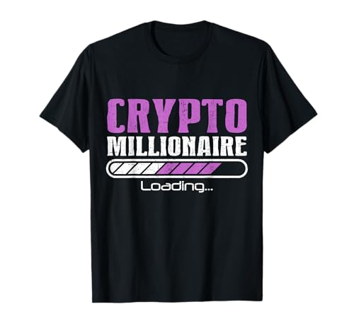 Bitcoin Crypto Apparel Co. Crypto Millionaire Funny Bitcoin Crypto Cryptocurrency T-Shirt Noir Unisexes-Adultes S T-Shirt Coupe classique Manche courte